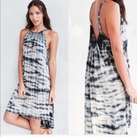 Uo Ecote Hazelene Dip-Dye Jersey Dress - Picture 1 of 8